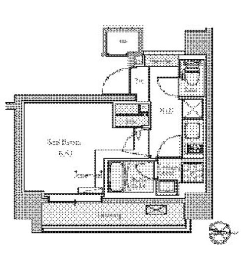 BluRock東品川　208号室　間取り