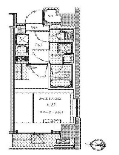 BluRock東品川　403号室　間取り