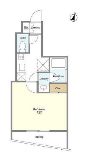 ディームス東新宿　802号室　間取り