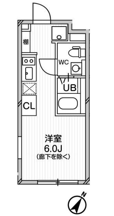 エクサム中目黒Ⅱ　104号室　間取り