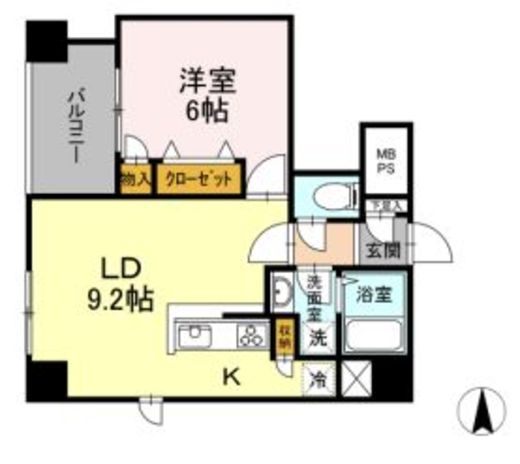 グランジット神田司町　1002号室　間取り