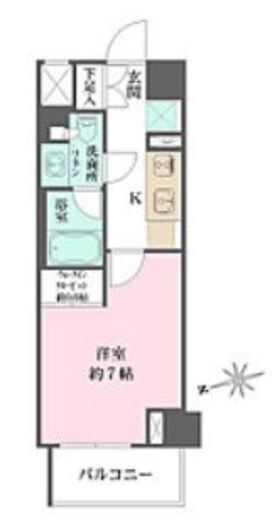 ザ・パークワンズ山吹神楽坂　402号室　間取り