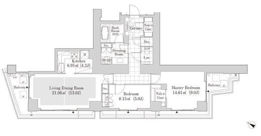 ラ・トゥール渋谷神南　801号室　間取り