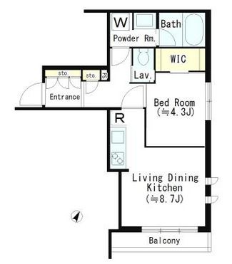 プラチナテラス白金台　301号室　間取り