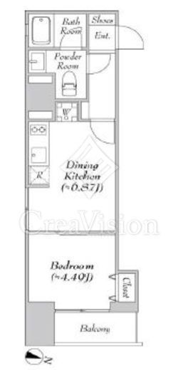 エルスタンザ神田須田町　1002号室　間取り