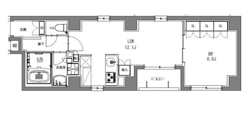 S-RESIDENCE日本橋馬喰町　204号室　間取り