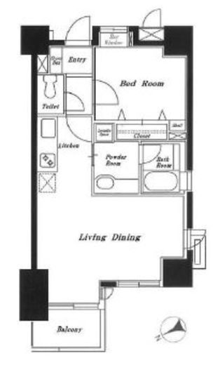 ライオンズマンション渋谷道玄坂　305号室　間取り