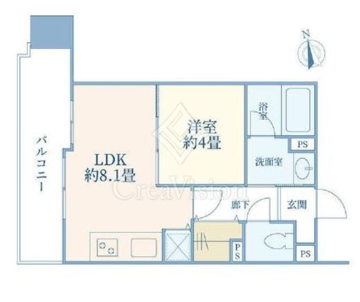 ライオンズマンション渋谷道玄坂　2F1号室　間取り