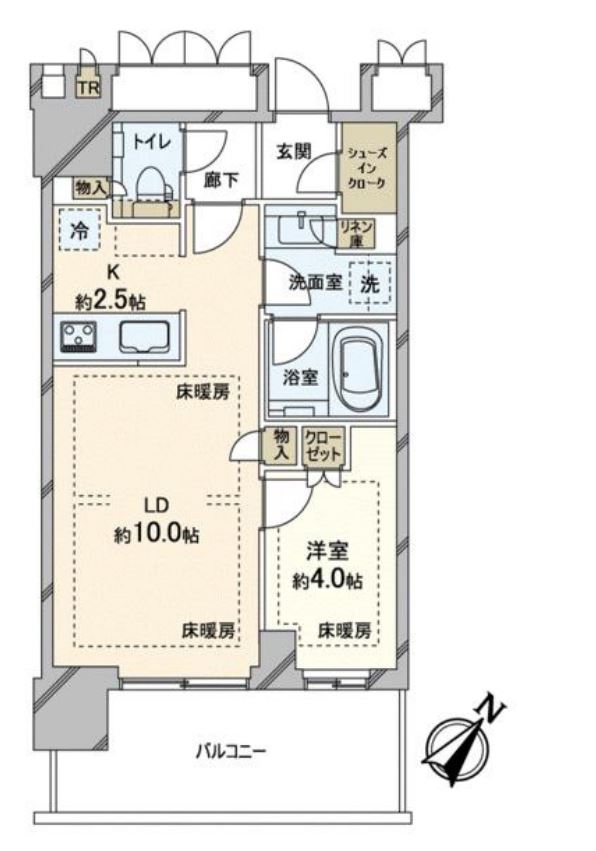 MID TOWER GRAND　7F号室　間取り