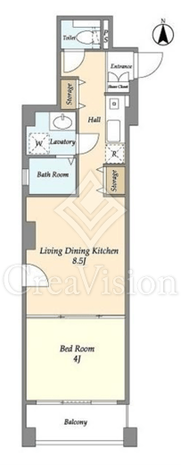 リバーレ九段南　401号室　間取り