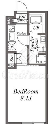 オークスクエア恵比寿　302号室　間取り