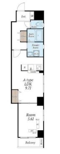 月島輝夜　501号室　間取り