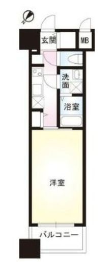 アヴァンティーク銀座2丁目　1104号室　間取り