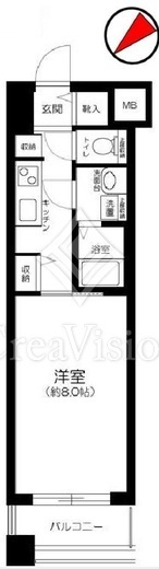 アヴァンティーク銀座2丁目　503号室　間取り