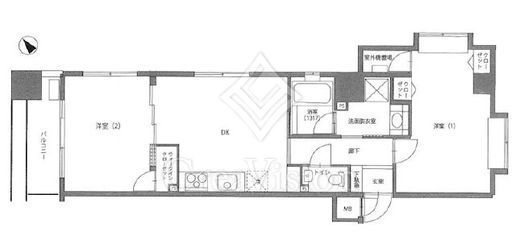 アヴァンティーク銀座2丁目　601号室　間取り