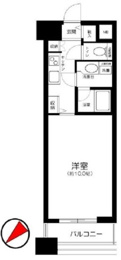 アヴァンティーク銀座2丁目　705号室　間取り