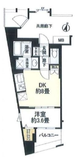 リビオレゾン千代田岩本町ルジェンテ　501号室　間取り