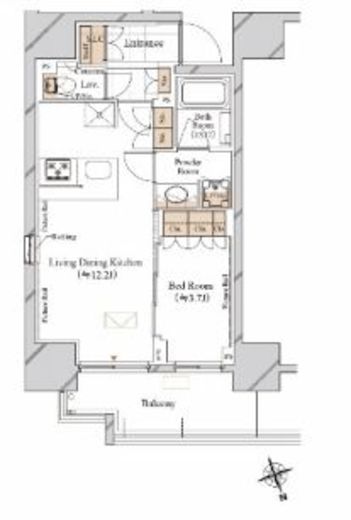 ブランシエスタ飯田橋　403号室　間取り