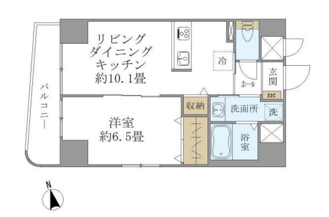 ISM御茶ノ水　101号室　間取り
