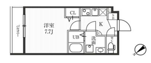 新宿夏目坂コート　304号室　間取り