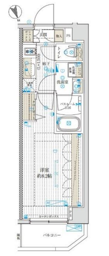 ブライズ神楽坂DUE　304号室　間取り