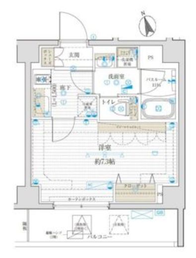 ブライズ神楽坂DUE　506号室　間取り