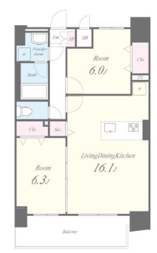 アルティオ ドマーニ　1201号室　間取り