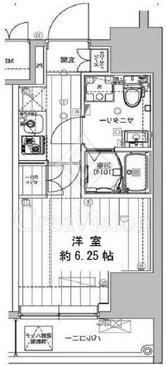 レガリス品川サウス　1004号室　間取り