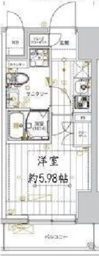 レガリス品川サウス　1202号室　間取り