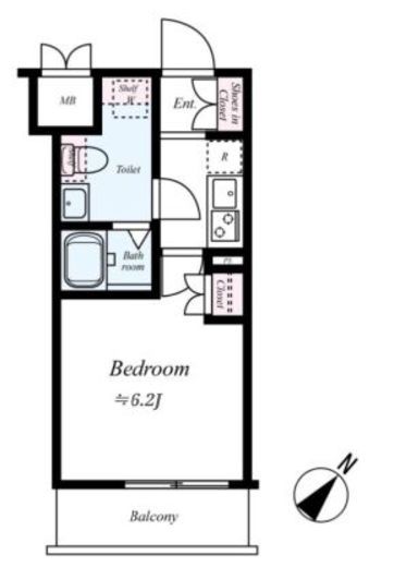レガリス品川サウス　402号室　間取り