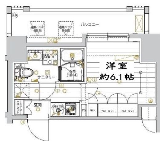 レガリス品川サウス　406号室　間取り