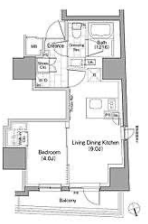 ザ・パークハビオ品川戸越　501号室　間取り