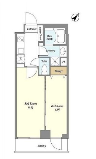 ミュプレ渋谷　201号室　間取り
