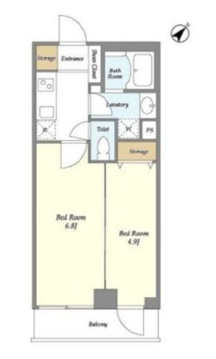 ミュプレ渋谷　305号室　間取り