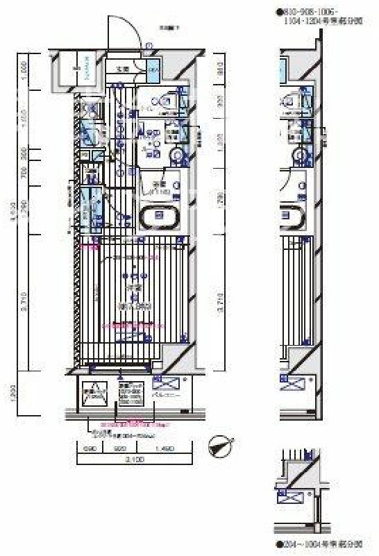 メインステージ水天宮前　906号室　間取り