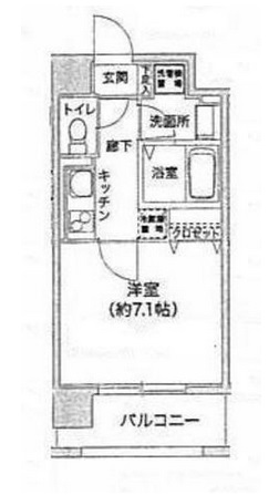 オーククレストビル　602号室　間取り