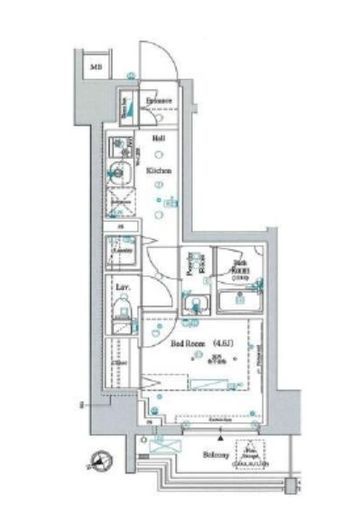 アクサスレジデンス目黒東　701号室　間取り