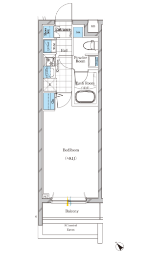 ガリシア上目黒　202号室　間取り
