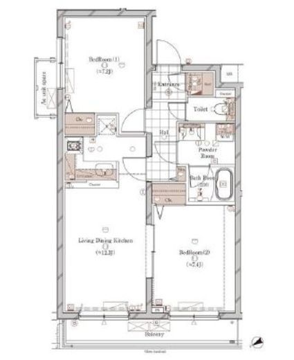 ガリシア上目黒　404号室　間取り