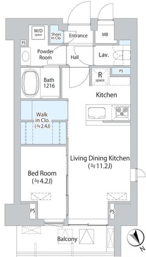 ミリアレジデンス浅草橋Ⅱ　501号室　間取り