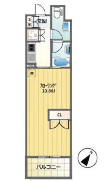 BASE130 penjor　205号室　間取り