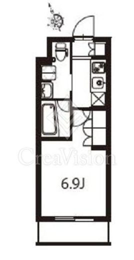 アジールコート東大井　216号室　間取り