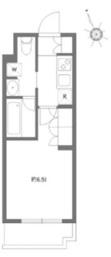 アジールコート東大井　220号室　間取り