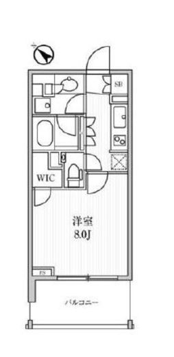 ディームス日本橋水天宮　203号室　間取り