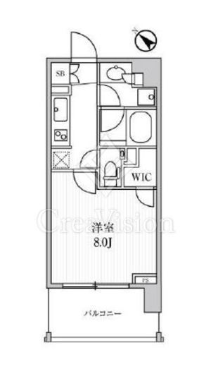 ディームス日本橋水天宮　304号室　間取り