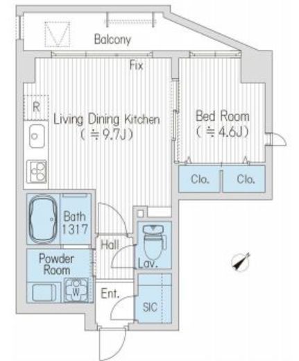 FLATS MITAKE　801号室　間取り