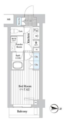 プレール・ドゥーク新宿Ｗｅｓｔ　212号室　間取り