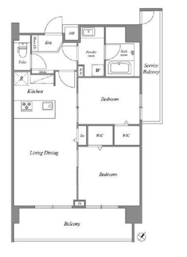 RIDGE豊洲　1007号室　間取り