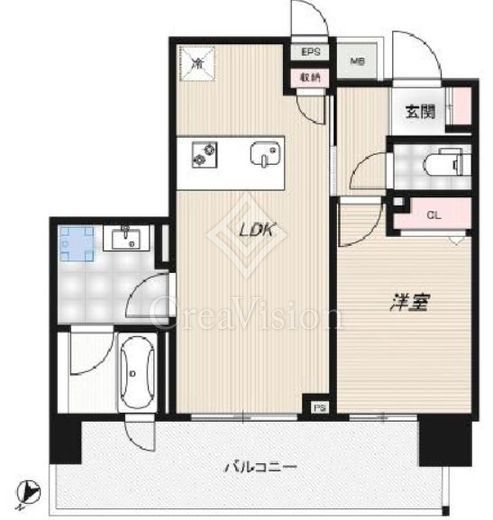 RIDGE豊洲　314号室　間取り