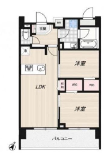 RIDGE豊洲　604号室　間取り